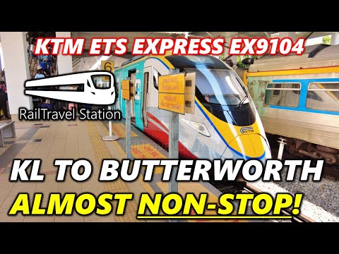 FIRST ETS EXPRESS TO BUTTERWORTH... DELAYED! 🇲🇾🚆 KTM ETS Express 9104up KL Sentral→Butterworth