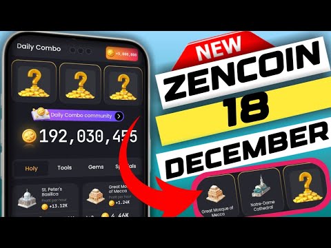 zen coin daily combo today 18 December | zencoin |zen coin meditation today #zencoin #mk_khizar_tech