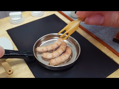 Funny mini POTATO SOUP with mini hot dogs 🥔🌭 / mini cooking / mini food / tiny kitchen / ASMR