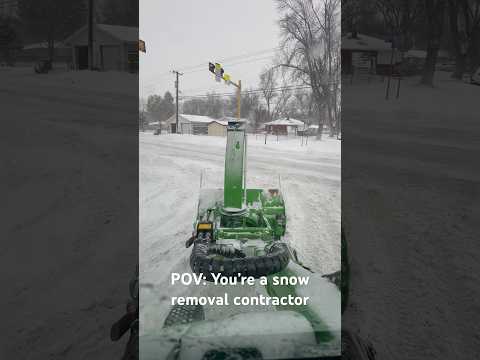 What’s it like to be a snow removal contractor?? #snowplowing #snowblower #avant #asmr #best