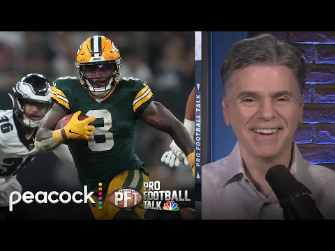 Packers must ‘lean heavily’ on RB Josh Jacobs vs. Eagles | Pro Football Talk | NFL on NBC