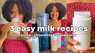 3 EASY VEGAN MILK RECIPES 🥛 NAMA M1 PLANT-BASED MILK MAKER