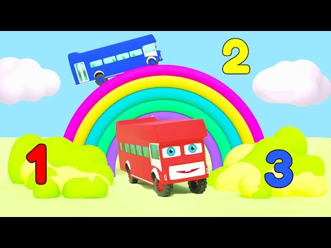 Ten Little Buses Rhyme | One Little Two Little Three Little | Pilli Go | Nursery Rhymes & Kids Songs