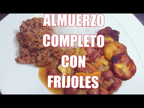 ✅ALMUERZO  rico y  Fácil 🤤con fríjoles y carne molida. #2022 #COCINA #almuerzo 👍🏼