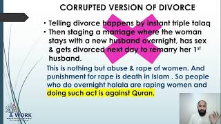 Marriage & Divorce in Islam Part 2. Talaq and Halala