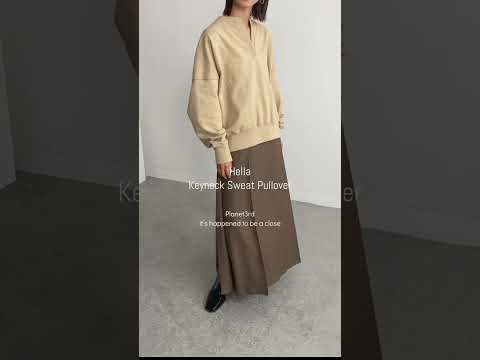 Hella シャークツイードプリーツスカート　Brown