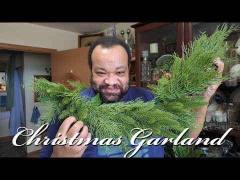 Making Christmas Garland