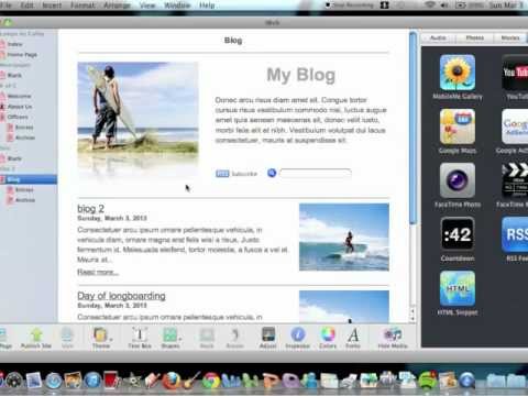 iWeb Making Your Own BLOG!!