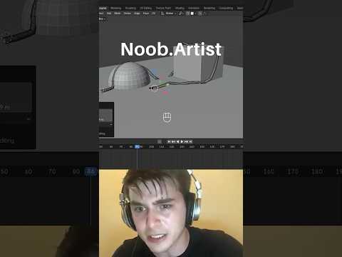 Noob vs Pro artist: pipes on surfaces #blendertutorial #blender #blendercommunity #blender3d #b3d