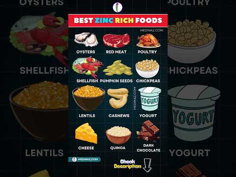 Top Zinc Rich Foods You Should Add to Your Diet! #health #shortsvideo #zinc #immunity #food