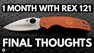 I Spent 1 Month Carrying The Rex121 Spyderco Sage 5 - Here Are My Final Thoughts As An "Average Joe"