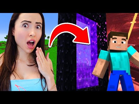 Going INTO THE NETHER in Minecraft!