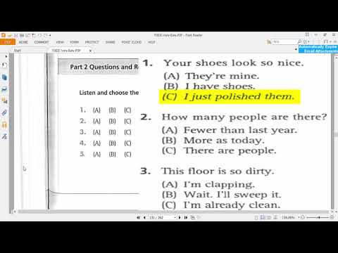 BASIC TOEIC LISTENING: Question & Response (9)