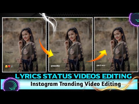 Instagram Trending Marathi Lyrics Status Editing In Alight Motion|Marathi Song Lyrics Status Editing