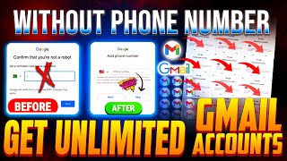 How to create 🔥UNLIMITED GMAIL ACCOUNTS without phone number Verification