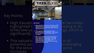 #TATA Elxsi#marketupdate #news