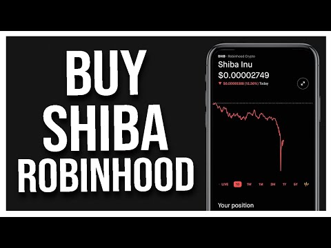 How to BUY Shiba Inu Coin in Robinhood (Crypto for Beginners)