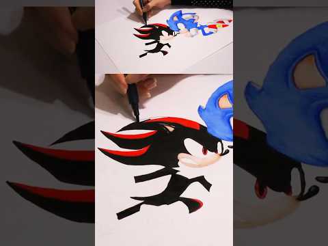 Drawing Shadow the Hedgehog #speeddrawing #shadowthehedgehog #sonic