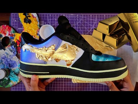 DIY Gold Leaf Nike Air Force 1 🪙