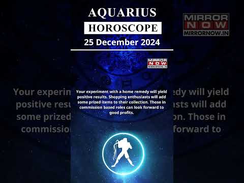 Aquarius Horoscope | 25 Dec Zodiac | Astrology & Prediction of the Day | #Short #Rashifal #horoscope