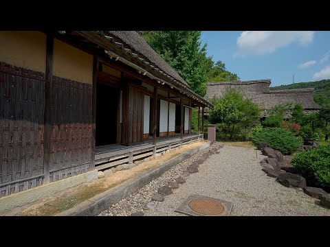 Walking Tour Osagoe Japanese traditional private houses garden, Japan [4KHDR] 散策 おさごえ民家園 福井県福井市