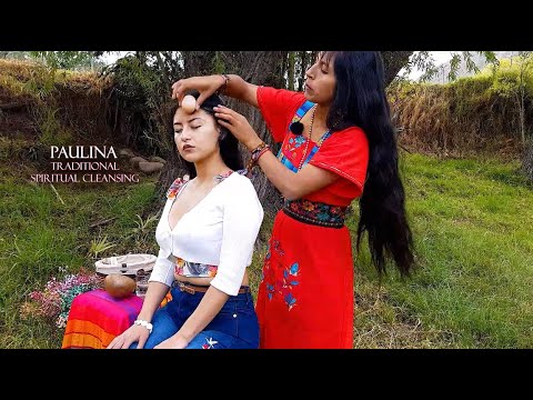 PAULINA ASMR ❤️ TRADITIONAL SPIRITUAL CLEANSING AND RELAXING MASSAGE - Ecuadorian tradition to relax