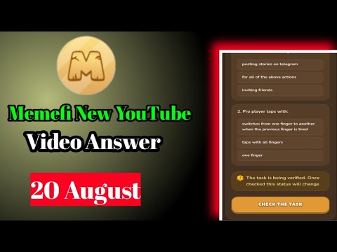 Memefi YouTube Video Question Answers For 500k Coin Task |  Memefi New YouTube video Answer |