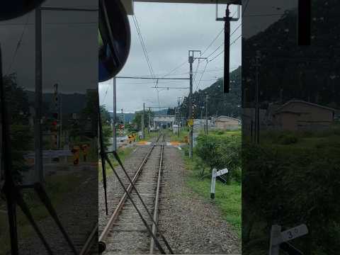 まもなく神城駅 #電車 #神城駅 #鉄道 #星条旗のピエロ #たびその #train #大糸線 #長野県 #白馬村 #白馬