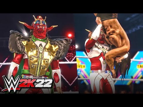 WWE 2K22 Jushin "Thunder" Liger Entrance, Grapples & Finisher (Create a Wrestler)