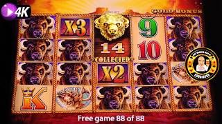 MASSIVE JACKPOT on Buffalo Gold SO MANY SPINS