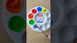 Color Recipes From Just Red,Yellow & Blue - Satisfying Color Mixing #shorts #colortheory #art #short