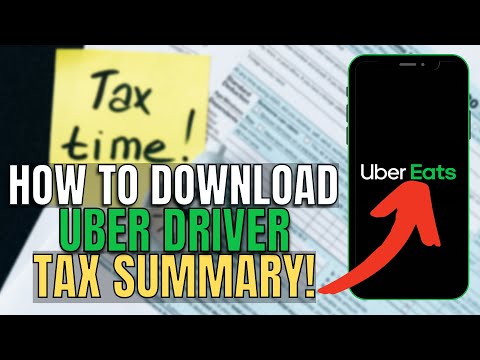 UBER EATS DRIVER TAXES - How to Get Your Tax Documents!