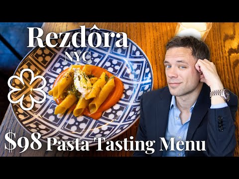 Eating a $98 Michelin Starred Pasta Tasting Menu at Rezdôra. NYC