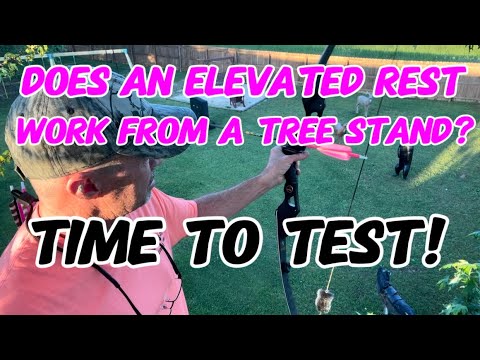 Does An Elevated Rest Work From A Tree Stand? ILF Recurve Hunting Bow Test!