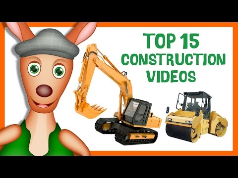 * TOP 15 CONSTRUCTION VEHICLES FOR KIDS  * | Playlist For Kids | Things That Go TV!