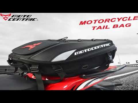 MOTOCENTRIC Motorcycle Back Seat Bags Waterproof Tail Bag Rear Seat Bag Multifun