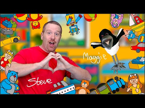 Steve and Maggie Toy Game | Let's Play with Toys on Wow English TV for Kids App