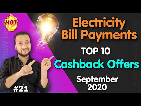 Electricity Bill Payment Cashback Offer, Sep 2020 Bill Payment Offer, Top 10 Bill Payment Offers,