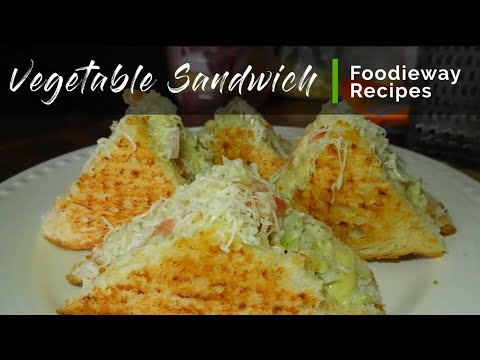 How to make grilled Vegetable sandwich  | Grilled Vegetable Sandwich Recipe #foodieway #sandwich