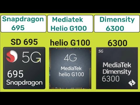 Snapdragon 695 vs Mediatek Helio G100 vs Dimensity 6300 | Antutu Score