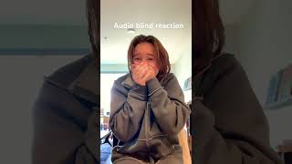 Audio Blind Reaction #funny #audio #blindreaction #trending