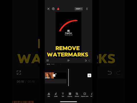 How to remove the Capcut watermark clip from your videos for YouTube # #editingtutorial  #tutorial