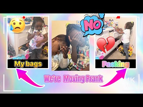 We’re moving prank on daughter *Funny Reaction* #prank #vlog