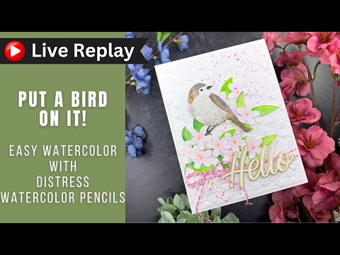 🟣LIVE REPLAY! Put a Bird On It Card | Simon Says Stamp