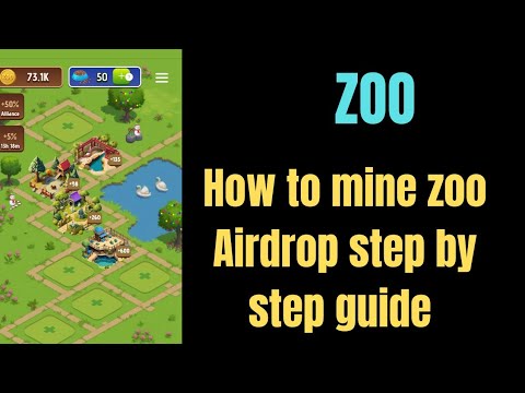 Start Mining Zoo Airdrop back by XEmpire|How to play Zoo Airdrop step by step guide