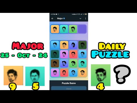 Major Airdrop Today Puzzle 25 October | Major Daily Puzzle Today | Major Secret Puzzle Today