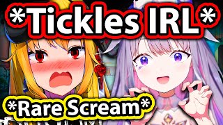 Biboo Tickles Kaela IRL and Makes Her Let Out a RARE Scream 【Hololive】