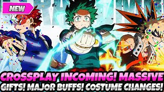 *BREAKING NEWS* CROSSPLAY INCOMING! MASSIVE GIFTS! HUGE BUFFS! COSTUME CHANGES (My Hero Ultra Rumble