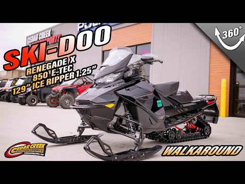 Walkaround | 2021 Ski-Doo Renegade® X Rotax® 850 E-TEC® Ripsaw 1.25 Black