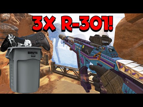 This loadout DESTROYS controller players in Apex Legends - The 3x R-301!